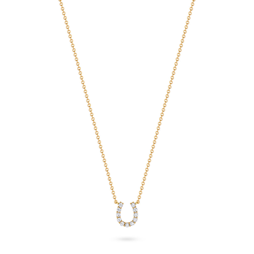 Embracing Elegance: Karina Brez Expands Her Lucky Horseshoe Collection 4 Mini Diamond Horseshoe Necklace by Karina Brez in Yellow Gold 1024x1024 1