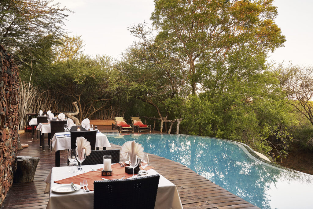 Preferred Hotels & Resorts: Where Legacy Meets Locality 9 Poolside dining deck in the wild