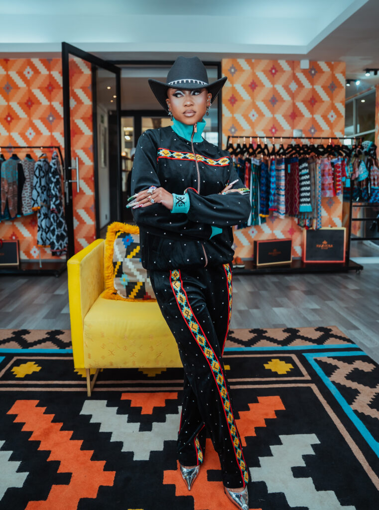 MaXhosa Africa luxury fashion showcase at the 2026  with Moozlie Hollywoodbets Durban July Saso’s Marquee Experience