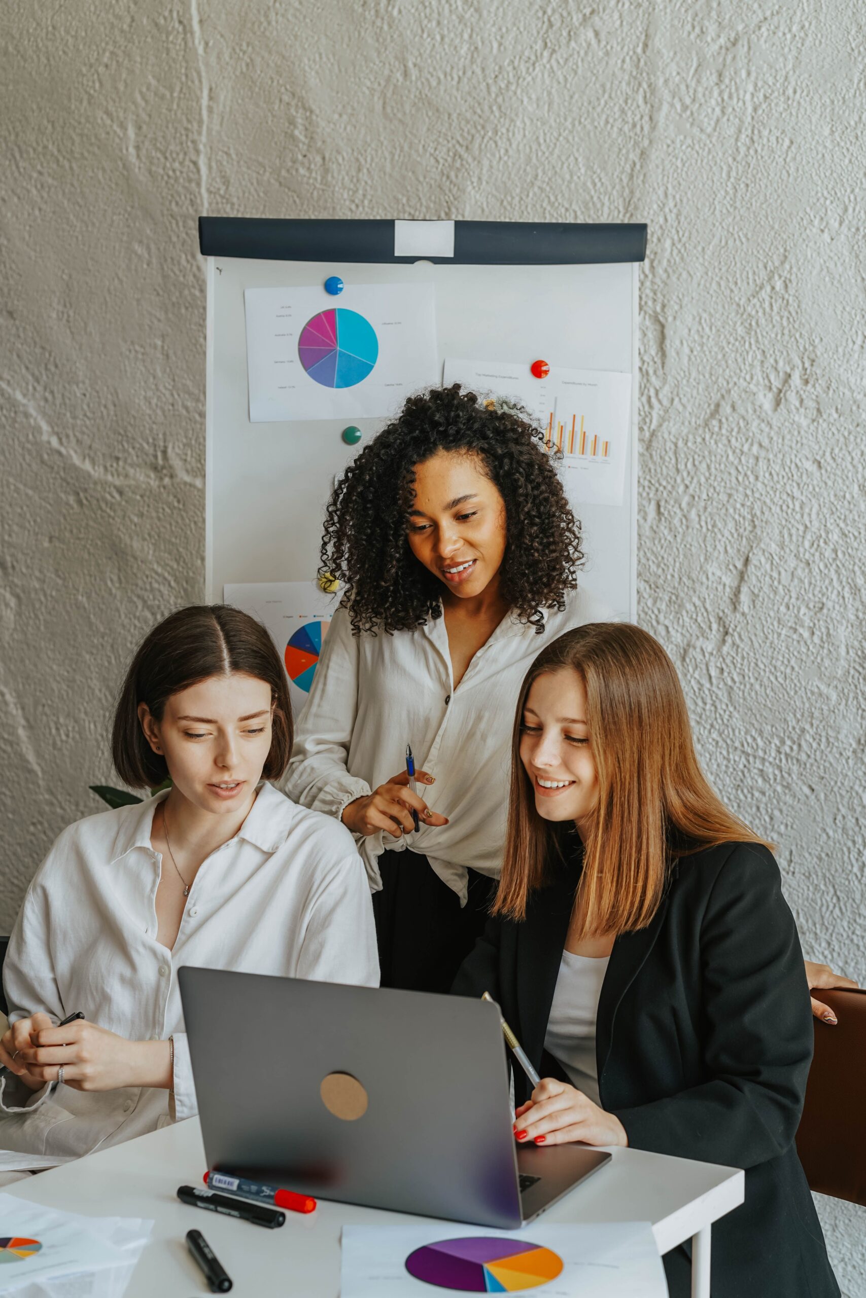 Professional women working