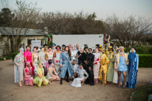 A look from CHROMISM 26/27, presented by The BAM Collective beneath the wattle canopy at GROUND The Venue in Muldersdrift.