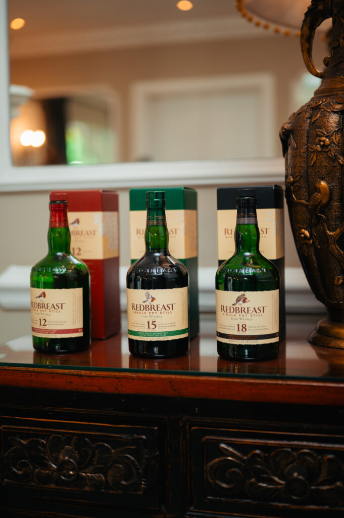 Kevin O'Gorman, Master Distiller at Midleton Distillery, pouring Redbreast single pot still Irish whiskey at a tasting in South Africa
