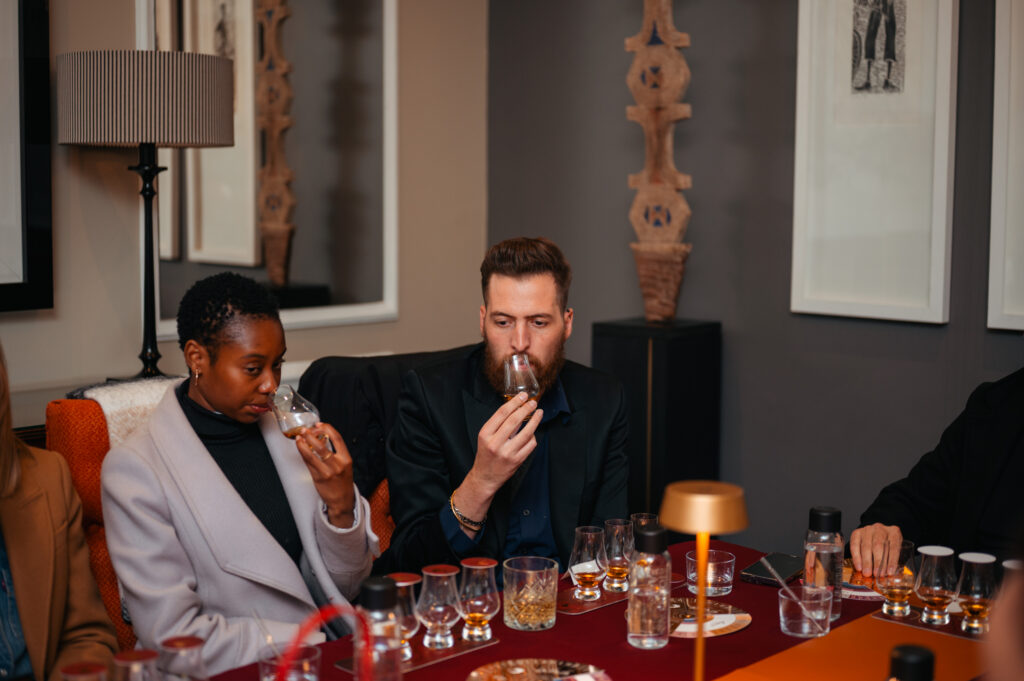 Kevin O'Gorman, Master Distiller at Midleton Distillery, pouring Redbreast single pot still Irish whiskey at a tasting in South Africa