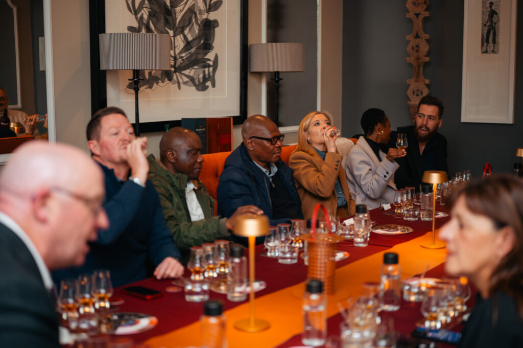 Kevin O'Gorman, Master Distiller at Midleton Distillery, pouring Redbreast single pot still Irish whiskey at a tasting in South Africa