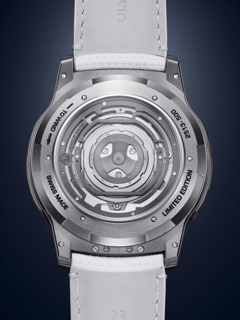 The Freak [S Howlite] sets Ulysse Nardin's flying carousel above natural howlite, so every one of the 15 pieces is unique.