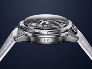 The Freak [S Howlite] sets Ulysse Nardin's flying carousel above natural howlite, so every one of the 15 pieces is unique.