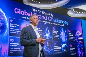 Mic Mann at Singularity 2026 Launch event 1