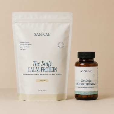 Fewer, Better: 8 Beauty and Wellness Finds That Earn Their Place 8 Max Mara Le Parfum bottle beside Sol de Janeiro perfume mists, a Biovène eye roller and SANRAE Daily Calm Protein